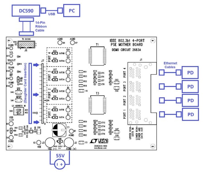Schematic - Analog Devices Inc. LTC4291/LTC4292 Demo Board DC2685B